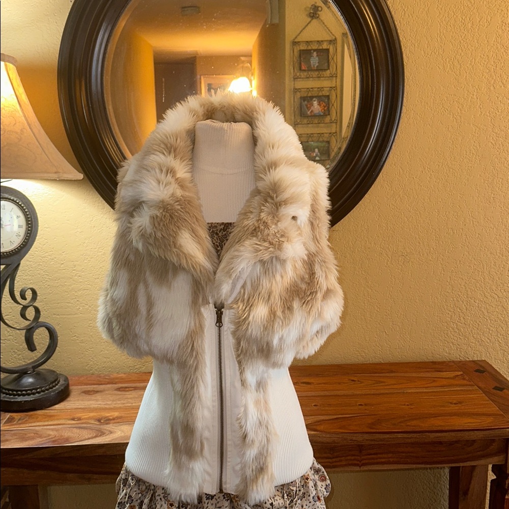 Faux Fur and Knit Vest